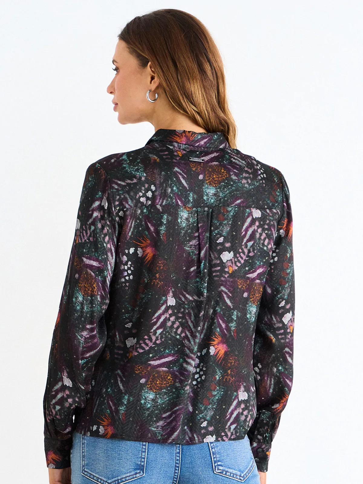 BLUSA MUJER ASH MANGA LARGA BOTONES - 4