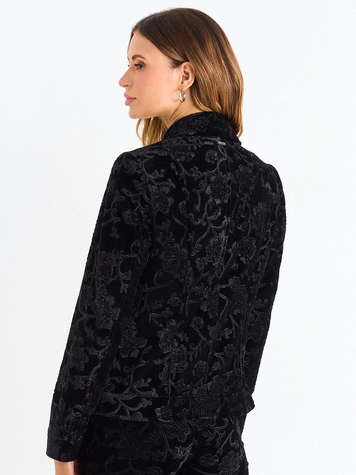 CHAQUETA MUJER ASH MANGA LARGA DISEÑO FLORAL - 4