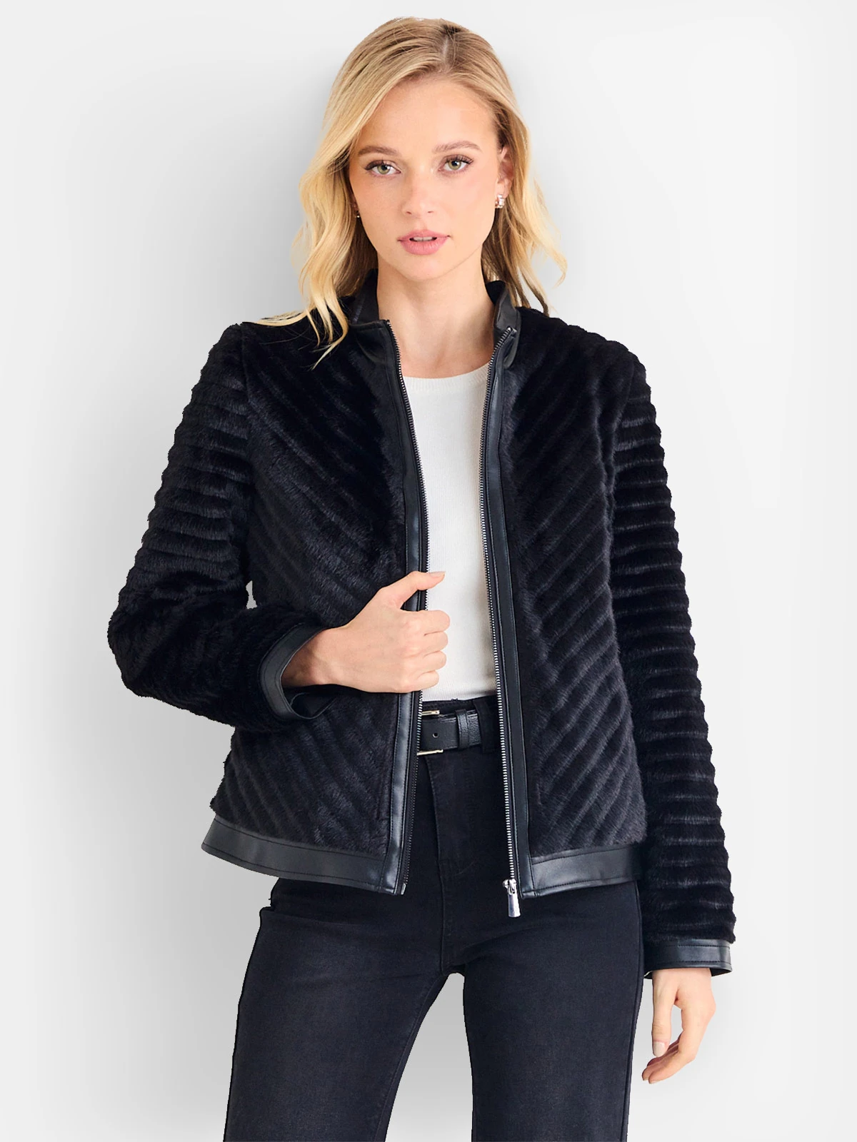 CHAQUETA MUJER ASH EFECTO PELO DISEÑO - 1
