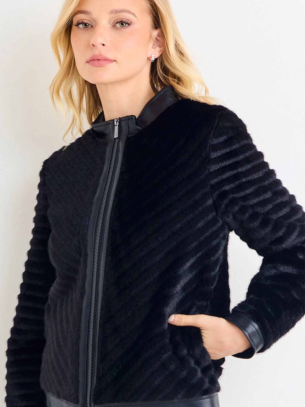 CHAQUETA MUJER ASH EFECTO PELO DISEÑO - 3