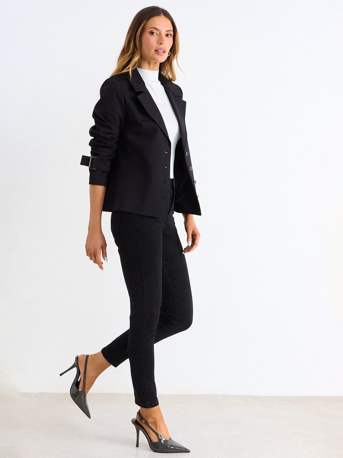 CHAQUETA MUJER ASH ALGODÓN TRENCH CORTO LISO - 2