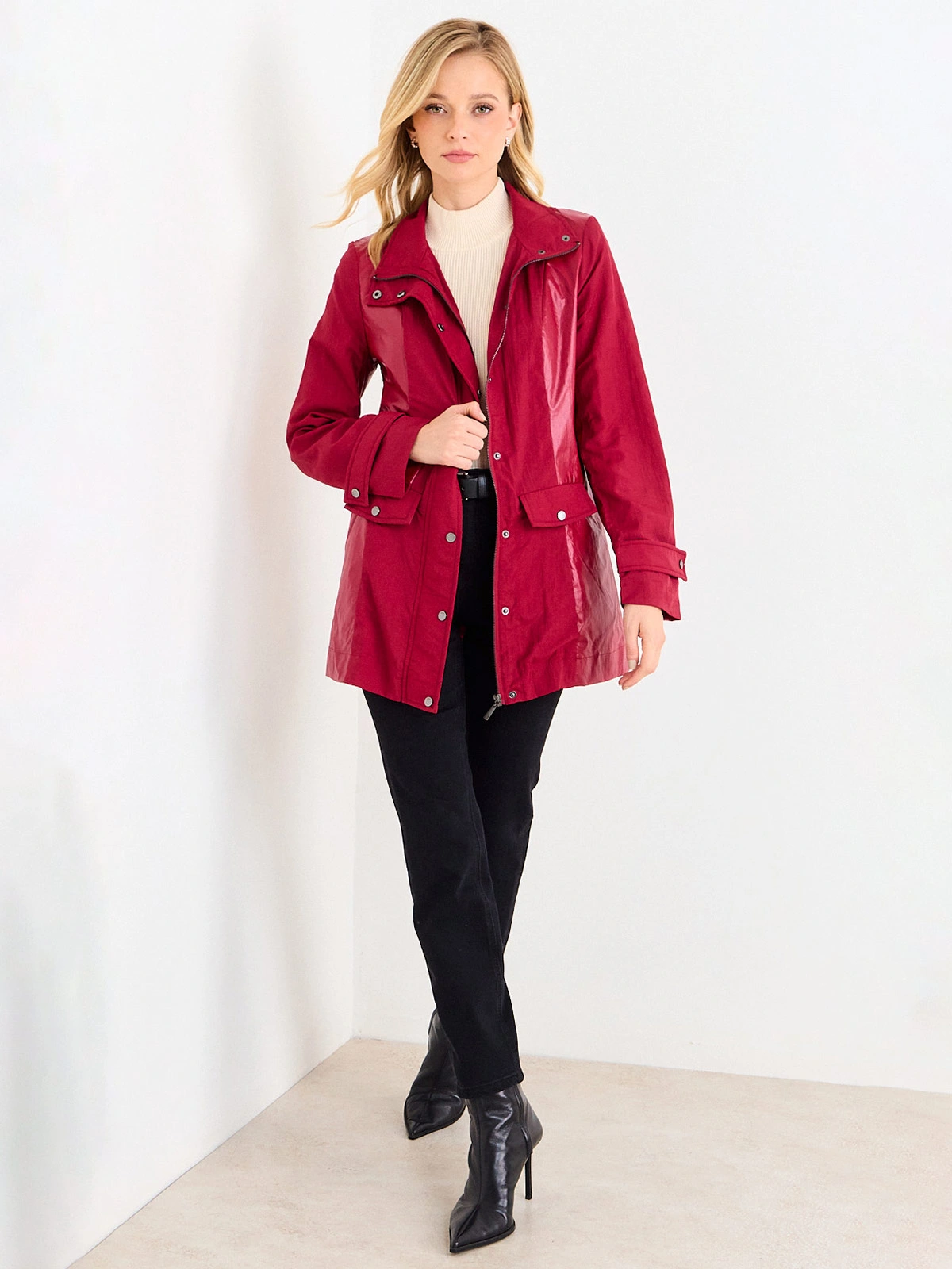CHAQUETA MUJER ASH CUELLO ALTO MANGA LARGA - 1