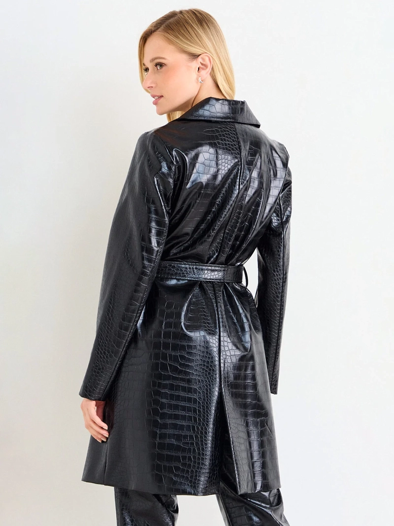 CHAQUETA MUJER ASH TRENCH ESTILO COCODRILO - 4