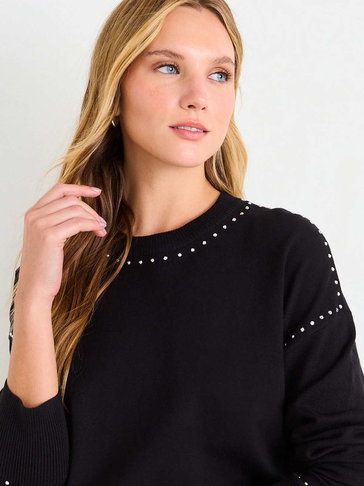 SWEATER MUJER ASH CUELLO REDONDO MANGA CAÍDA - 5