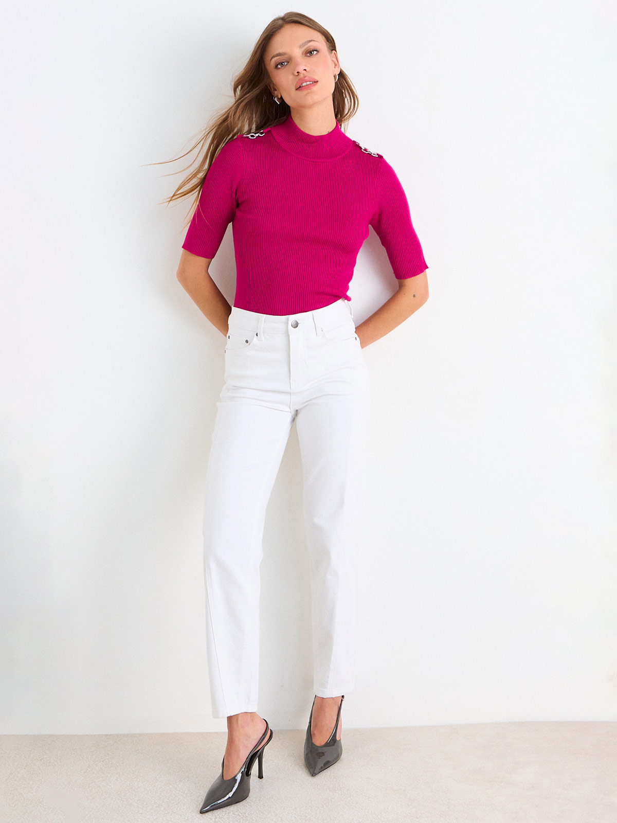 SWEATER MUJER ASH CUELLO REDONDO MANGA CORTA - 1