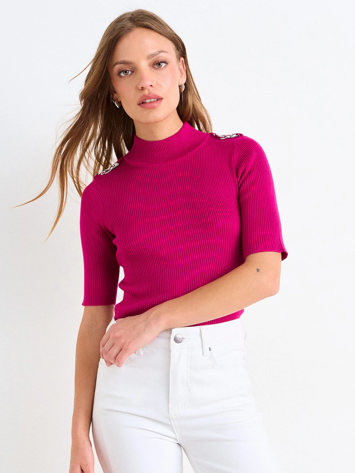 SWEATER MUJER ASH CUELLO REDONDO MANGA CORTA - 3