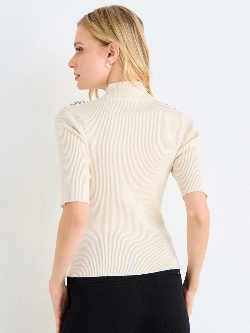 SWEATER MUJER ASH CUELLO REDONDO MANGA CORTA - 4