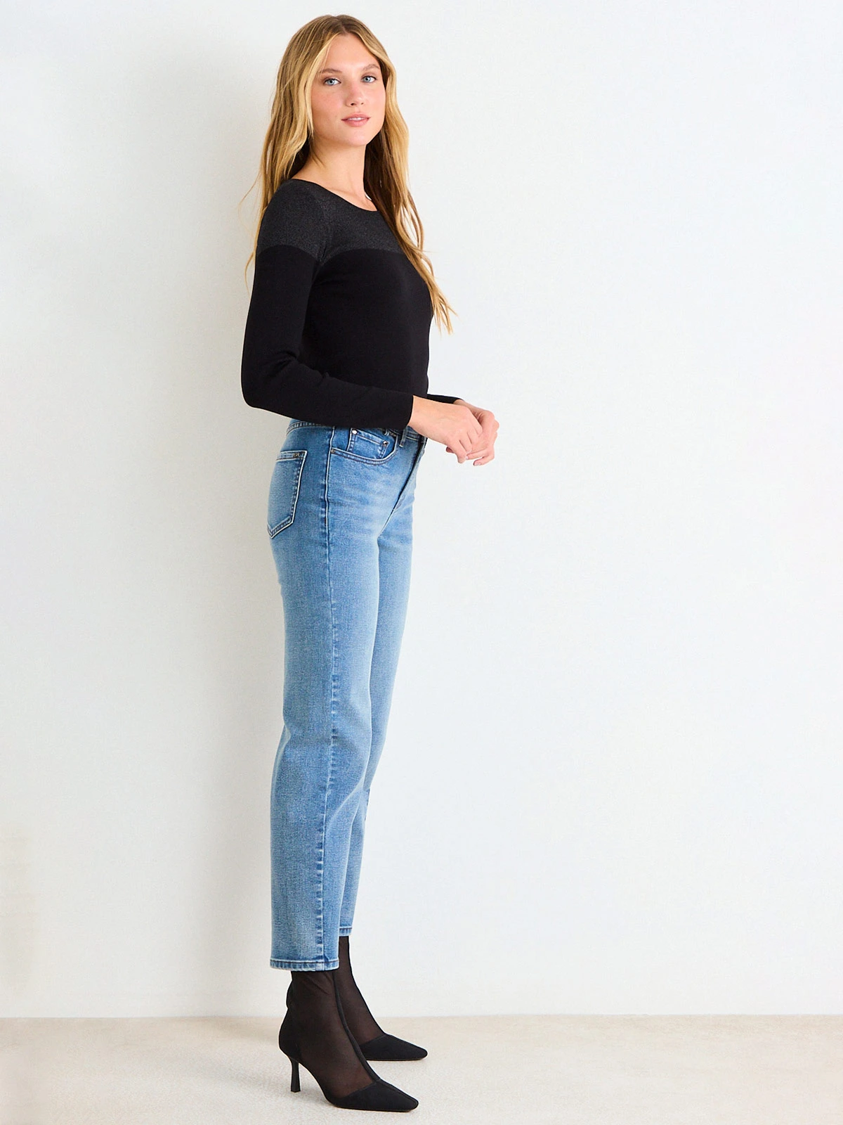 SWEATER MUJER ASH CUELLO REDONDO MANGA LARGA LISO - 2