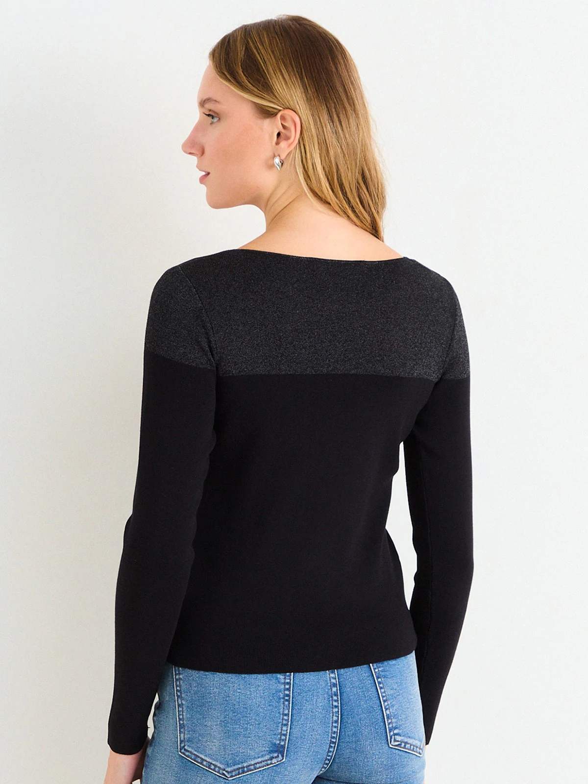 SWEATER MUJER ASH CUELLO REDONDO MANGA LARGA LISO - 4