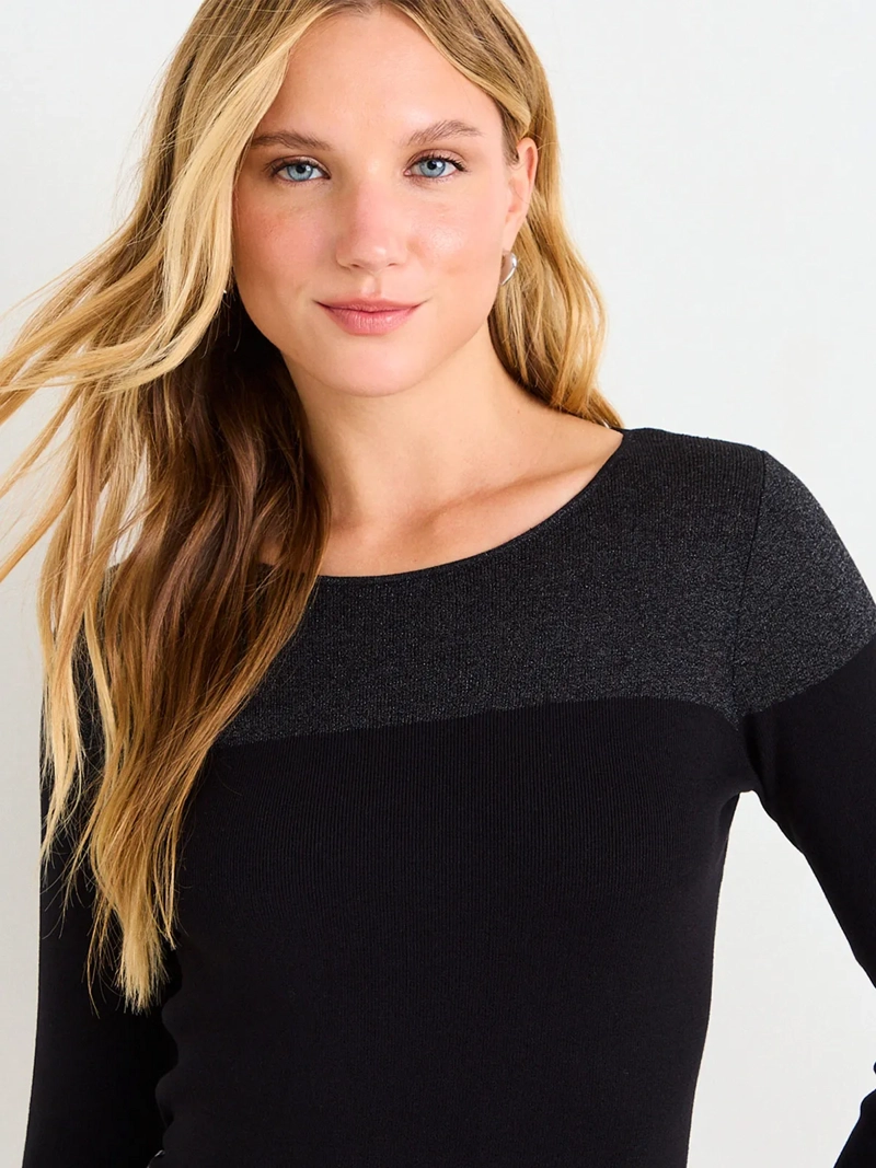 SWEATER MUJER ASH CUELLO REDONDO MANGA LARGA LISO - 5