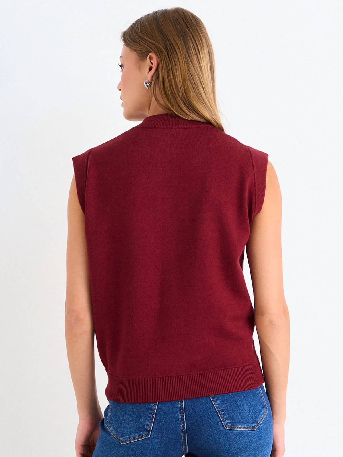 SWEATER MUJER ASH CUELLO REDONDO SIN MANGAS - 4