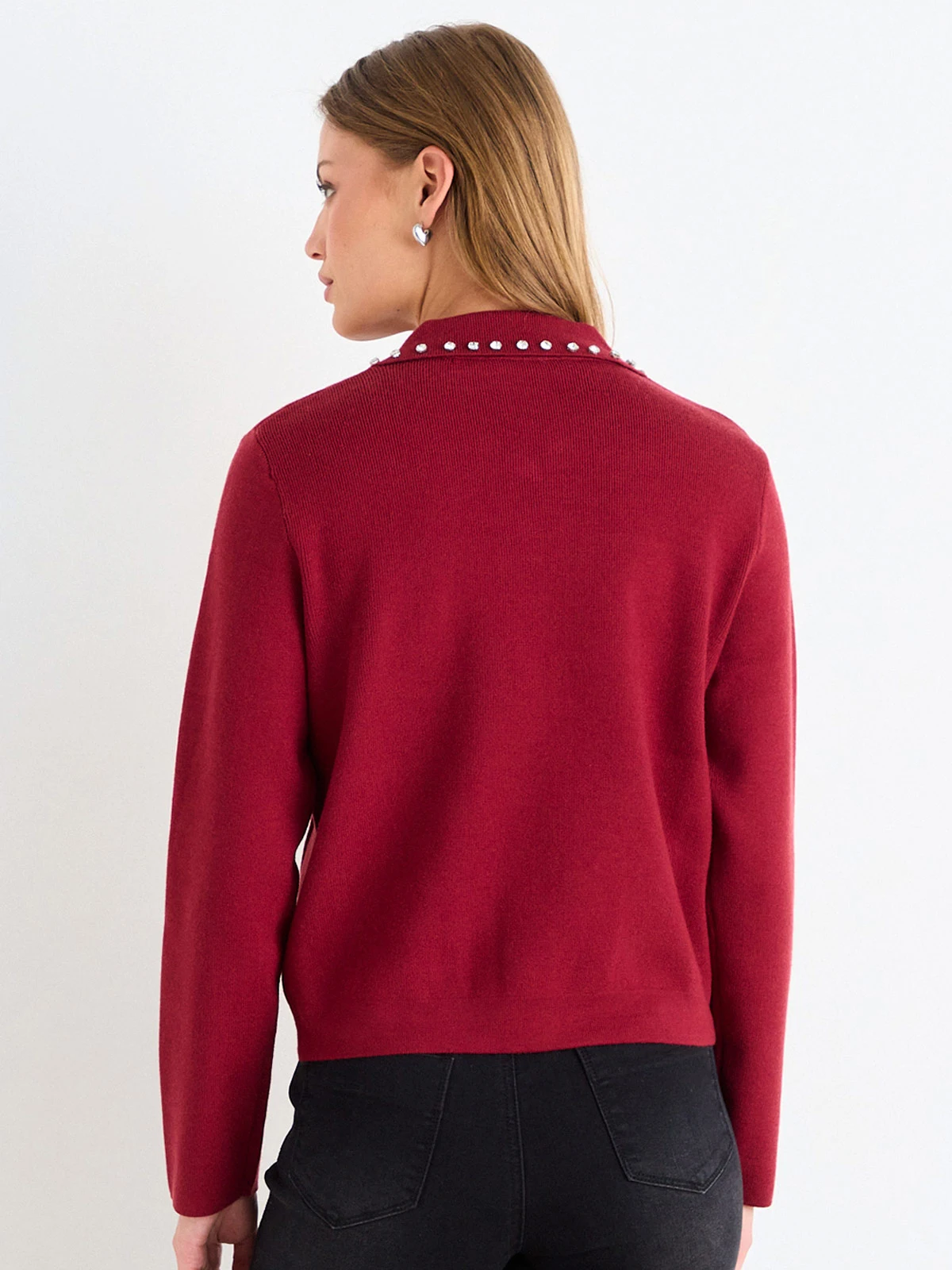 SWEATER MUJER ASH CUELLO CAMISERO MANGA LARGA - 4