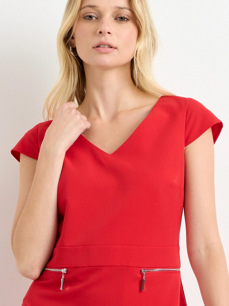VESTIDO MUJER ASH CORTO LISO - 4