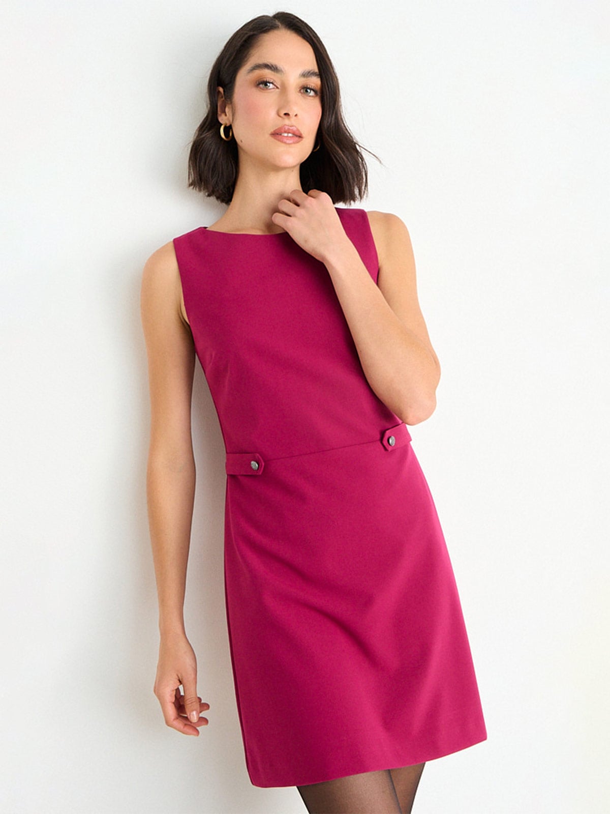 VESTIDO MUJER ASH CORTO LISO TIPO JUMPER - 3