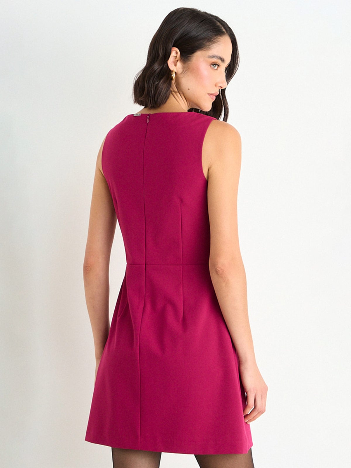 VESTIDO MUJER ASH CORTO LISO TIPO JUMPER - 4