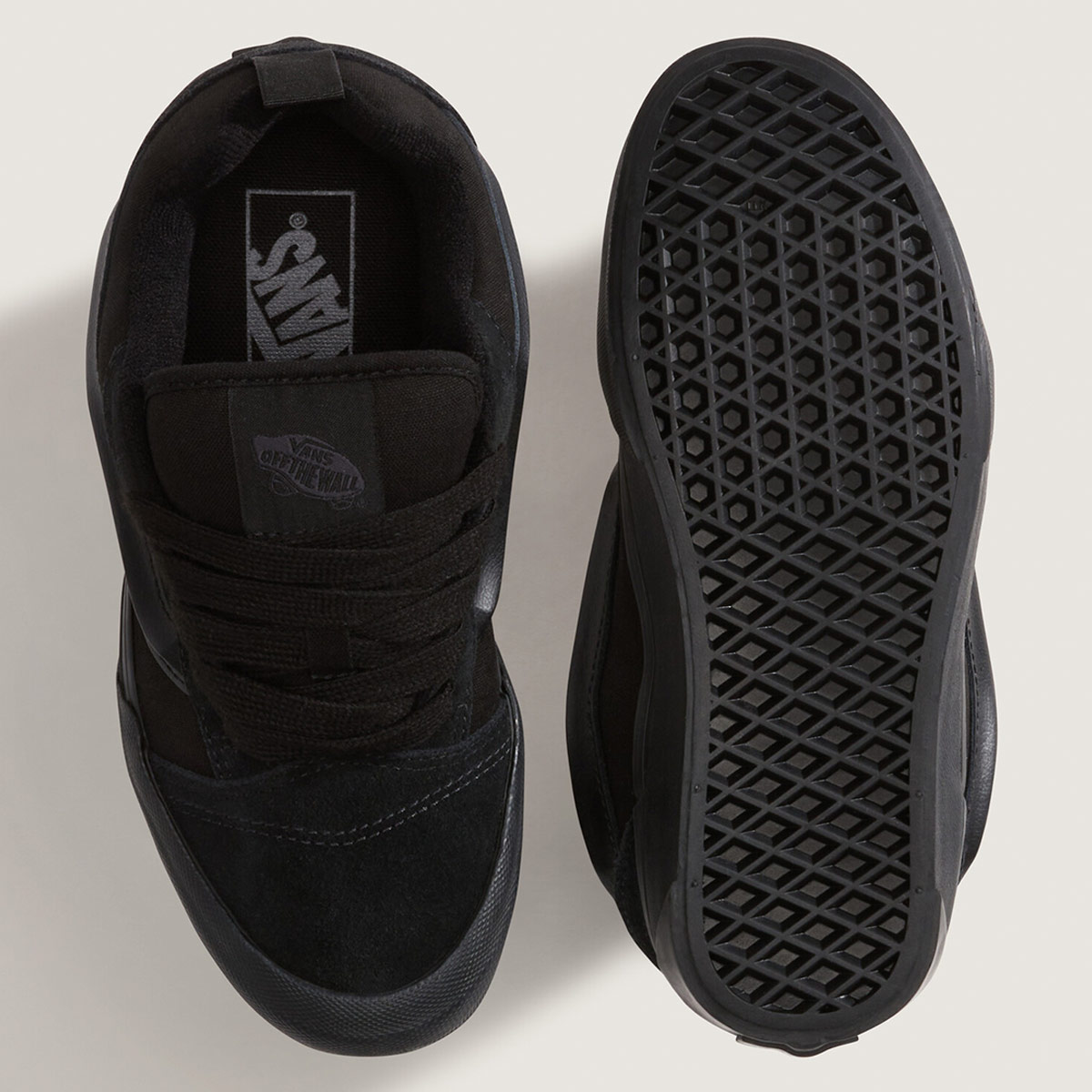 ZAPATILLAS NIÑO VANS URBANAS NEGRO KNU SKOOL CUERO - 3