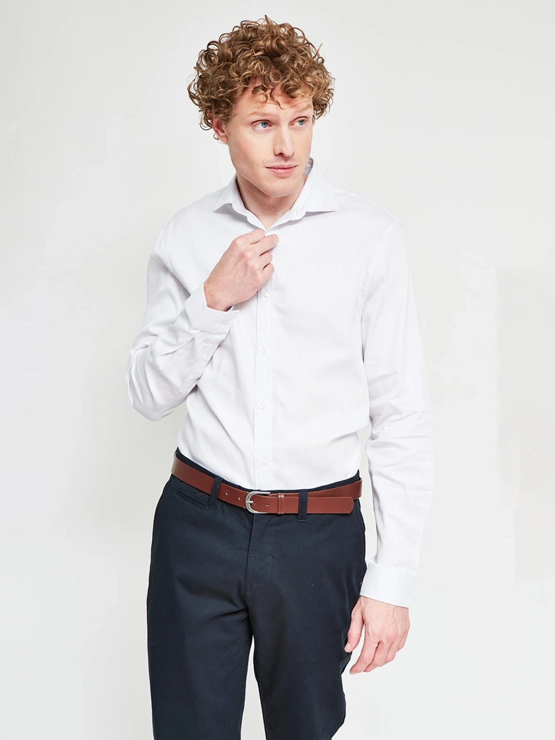 CAMISA HOMBRE MARQUIS ALGODÓN MANGA LARGA LÍNEAS SLIM FIT - 1