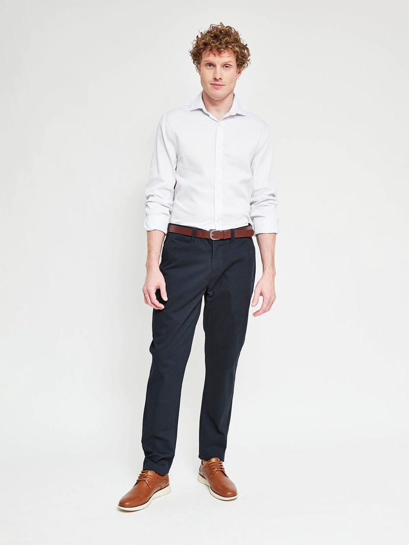 CAMISA HOMBRE MARQUIS ALGODÓN MANGA LARGA LÍNEAS SLIM FIT - 4