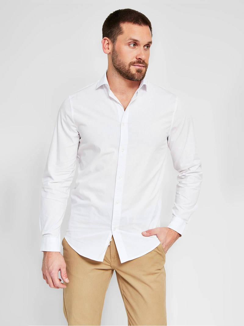 CAMISA HOMBRE MARQUIS ALGODÓN MANGA LARGA TEXTURA - 1