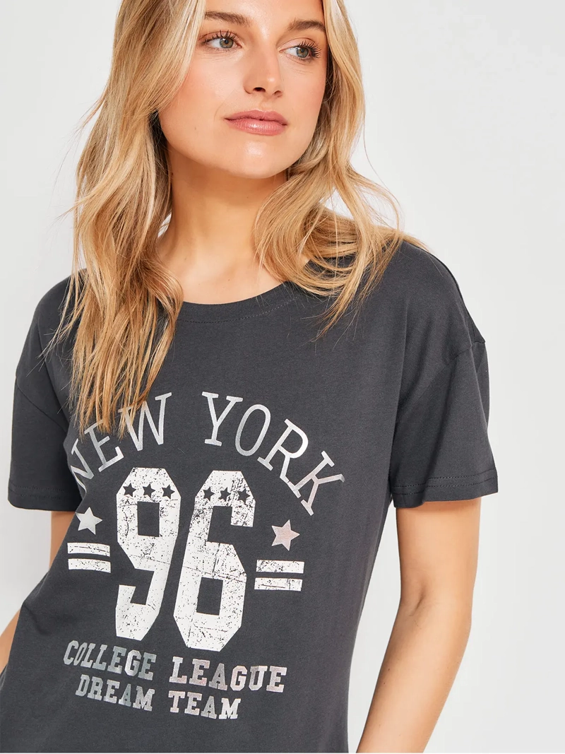 POLERA MUJER INDEX ALGODÓN MANGA CORTA - 3