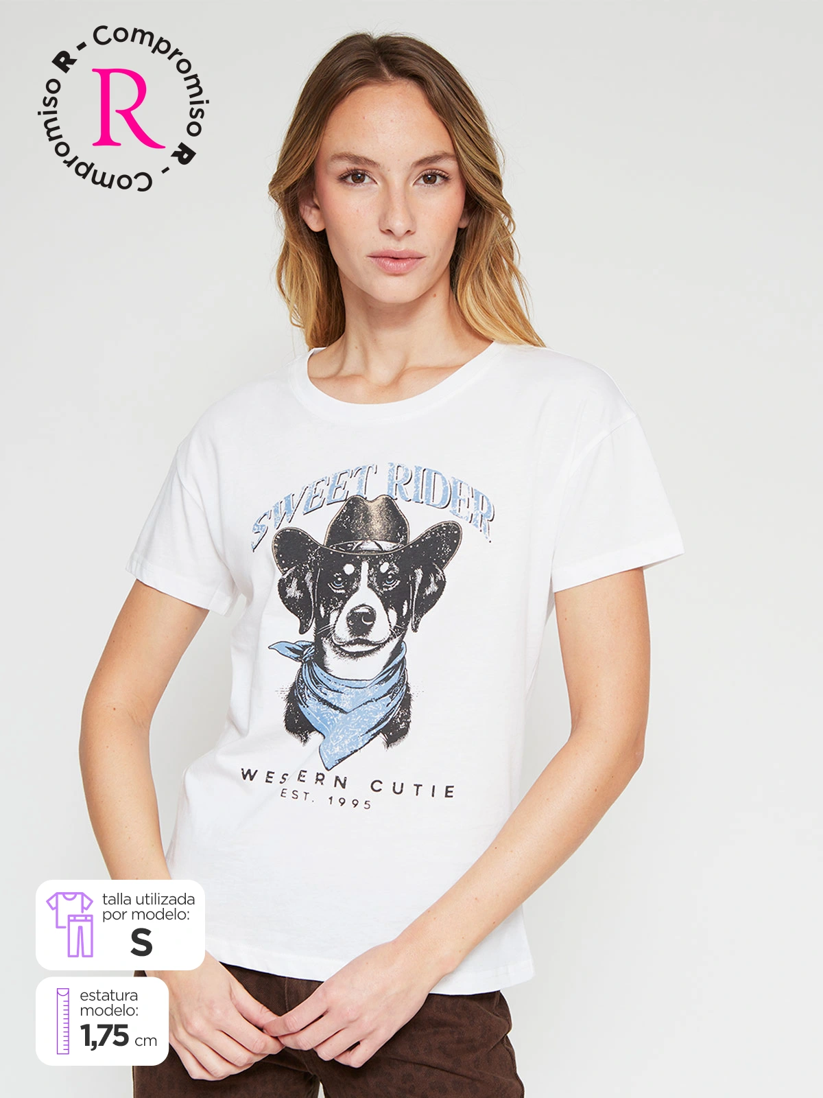 POLERA MUJER INDEX ALGODÓN MANGA CORTA