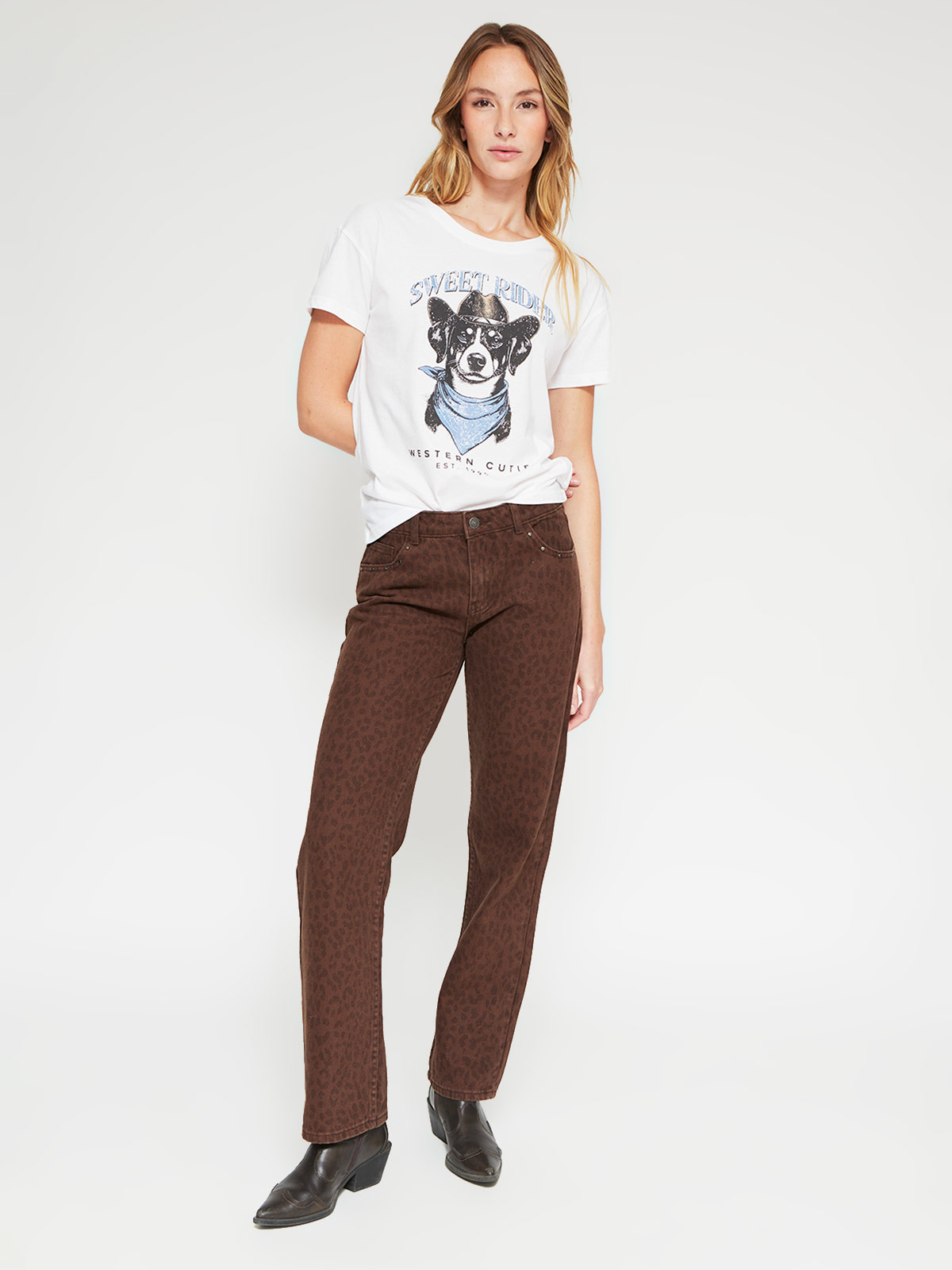 POLERA MUJER INDEX ALGODÓN MANGA CORTA - 4