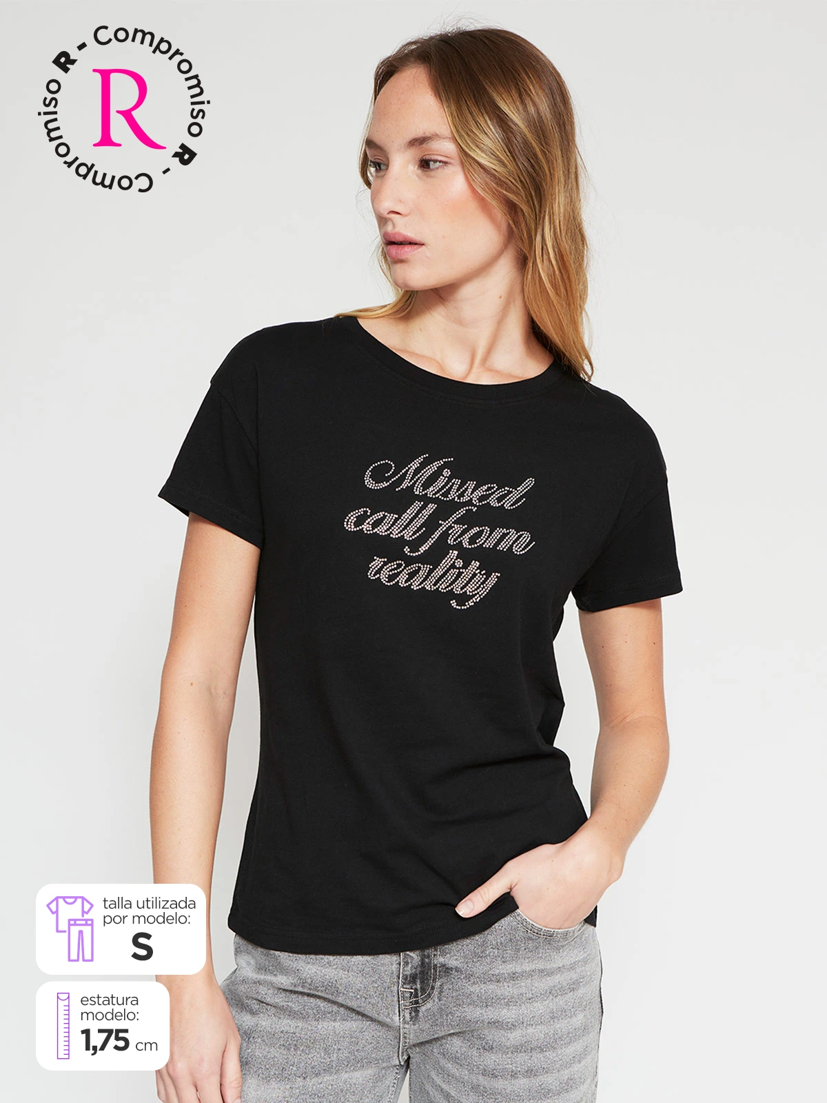 POLERA MUJER INDEX ALGODÓN MANGA CORTA