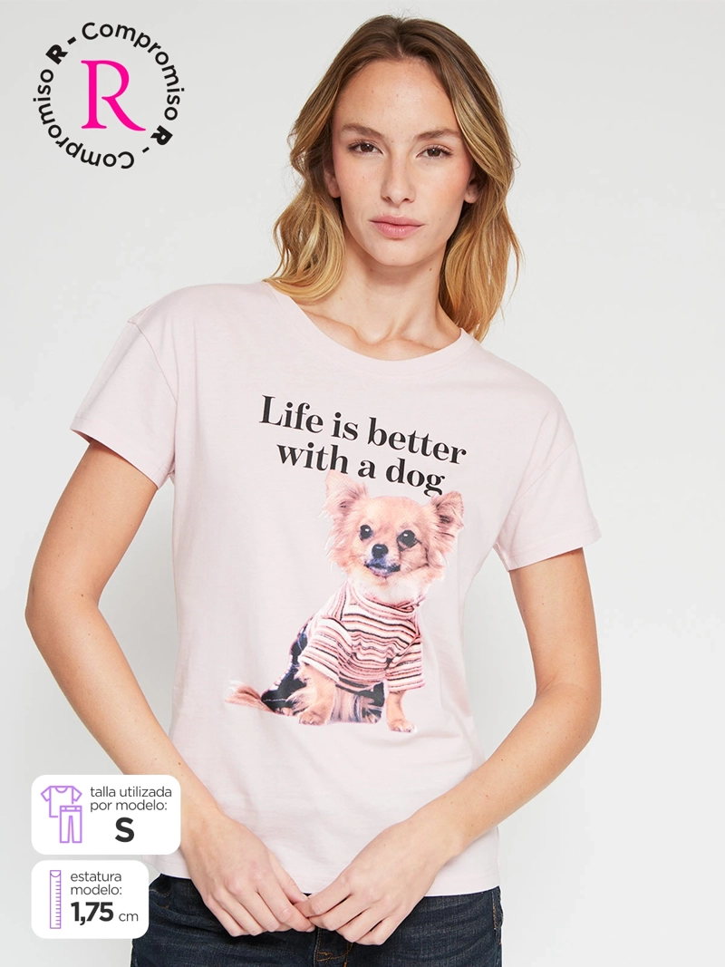 POLERA MUJER INDEX ALGODÓN MANGA CORTA - 1