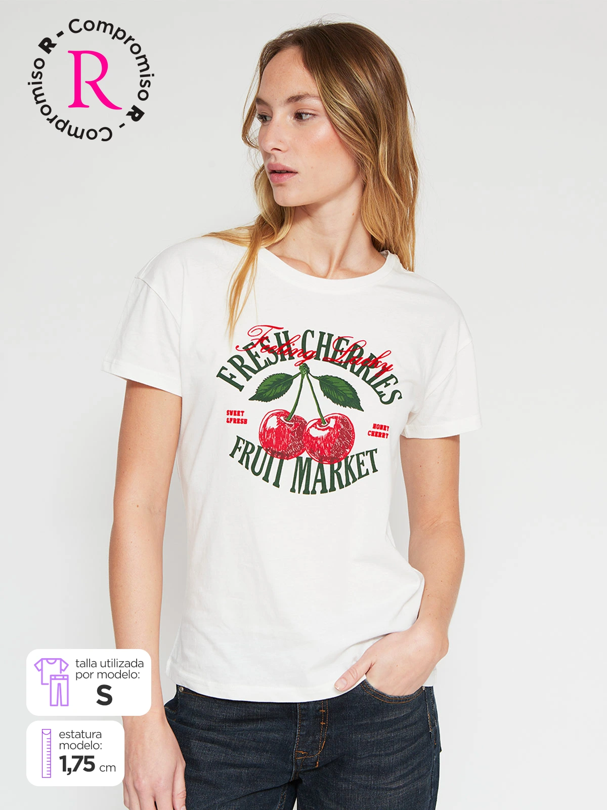 POLERA MUJER INDEX ALGODÓN MANGA CORTA - 1