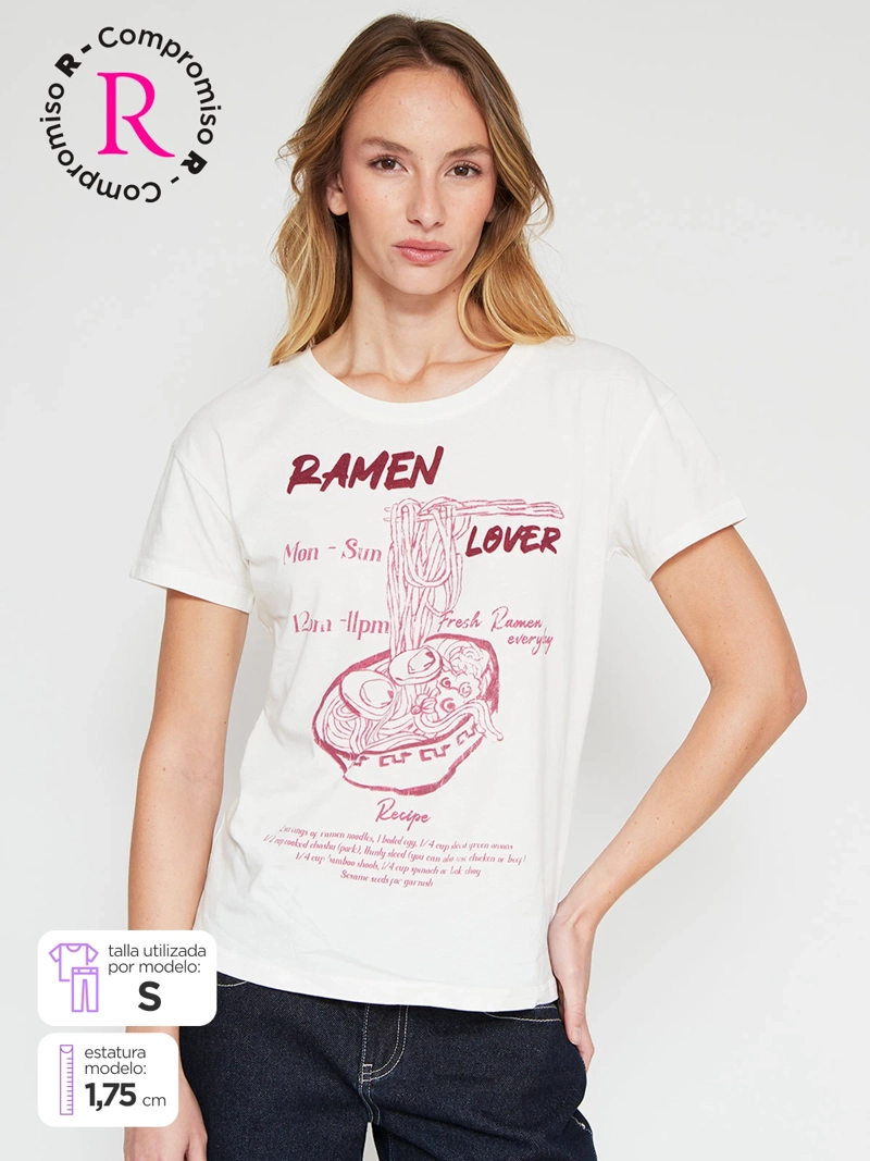 POLERA MUJER INDEX ALGODÓN MANGA CORTA - 1