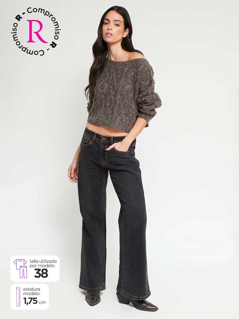 JEANS MUJER INDEX ALGODÓN FLARE RELAX - 1