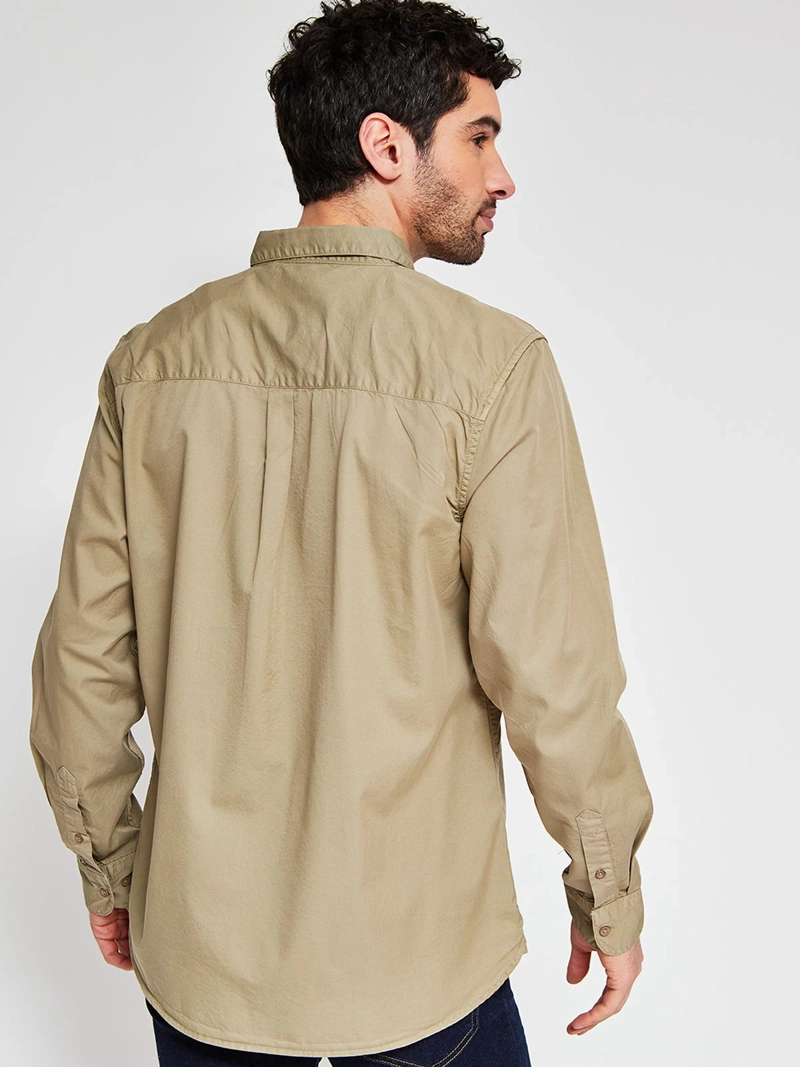 CAMISA HOMBRE MARQUIS ALGODÓN MANGA LARGA LAVADA - 2
