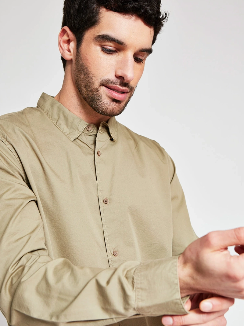 CAMISA HOMBRE MARQUIS ALGODÓN MANGA LARGA LAVADA - 3