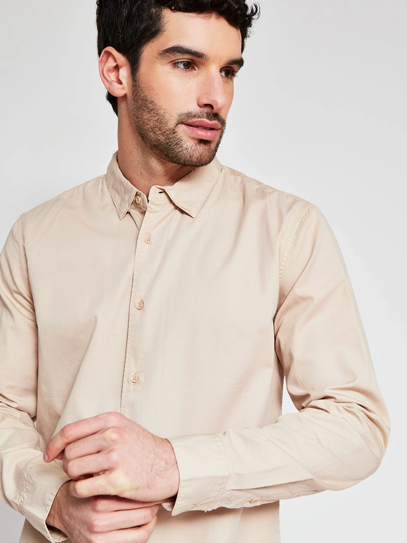 CAMISA HOMBRE MARQUIS ALGODÓN MANGA LARGA LAVADA - 3