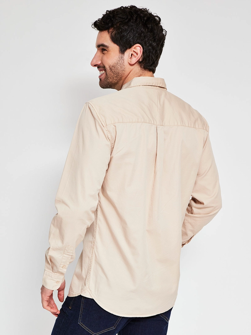 CAMISA HOMBRE MARQUIS ALGODÓN MANGA LARGA LAVADA - 2