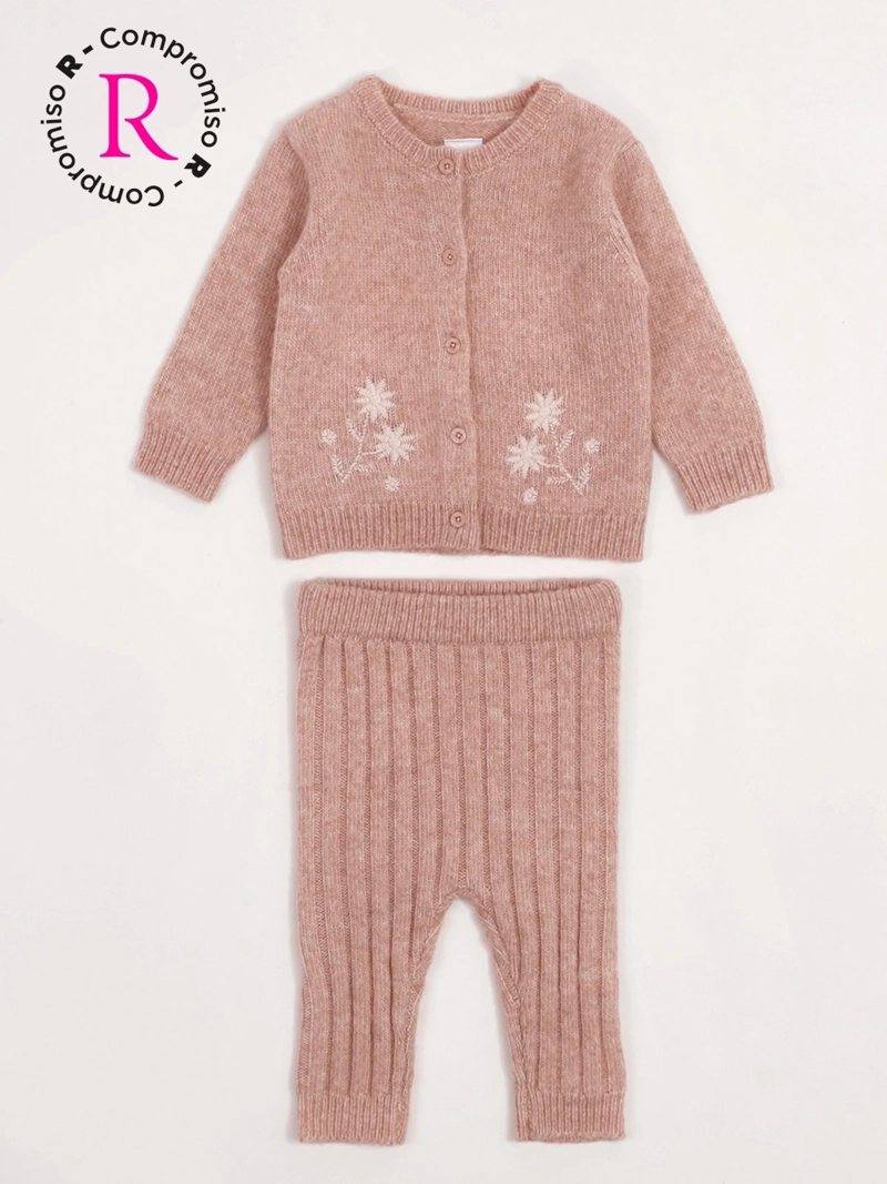 CONJUNTO SWEATER + CALZA NIÑA BABY HARVEST TEJIDA - 3