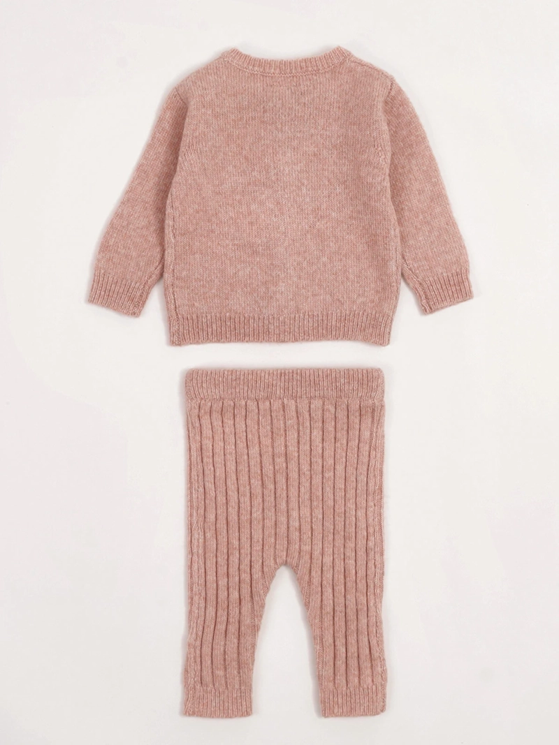 CONJUNTO SWEATER + CALZA NIÑA BABY HARVEST TEJIDA - 4