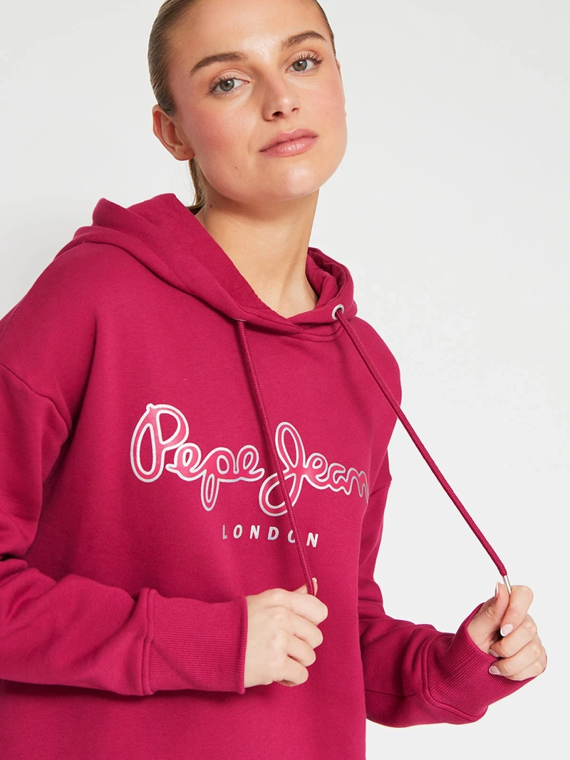POLERÓN MUJER PEPE JEANS ALGODÓN PRINT HOODIE - 4