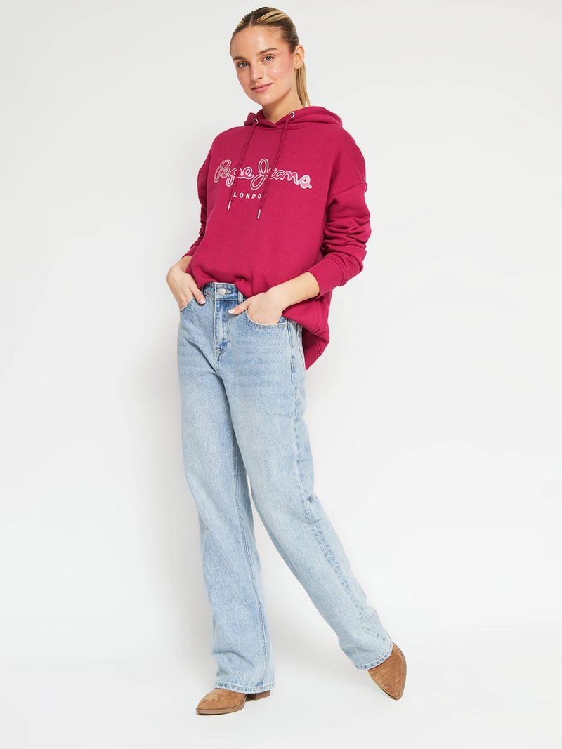 POLERÓN MUJER PEPE JEANS ALGODÓN PRINT HOODIE - 5