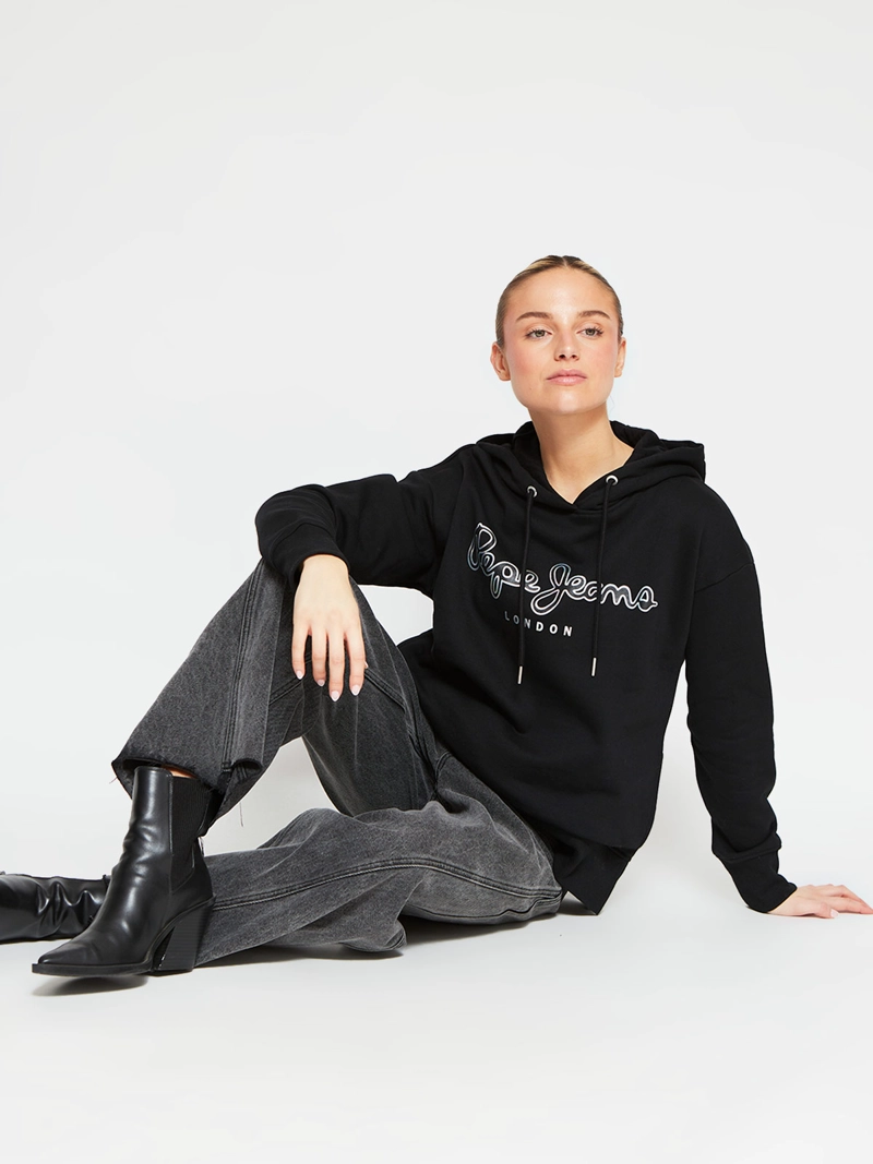 POLERÓN MUJER PEPE JEANS ALGODÓN PRINT HOODIE - 5