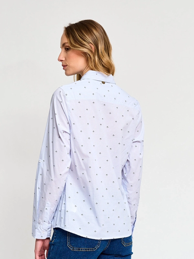 BLUSA MUJER REGATTA ALGODÓN MANGA LARGA CAMISERA - 3