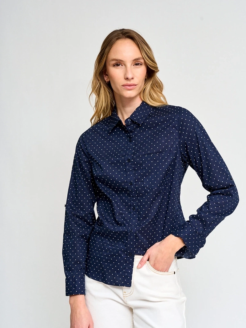 BLUSA MUJER REGATTA ALGODÓN MANGA LARGA CAMISERA - 2