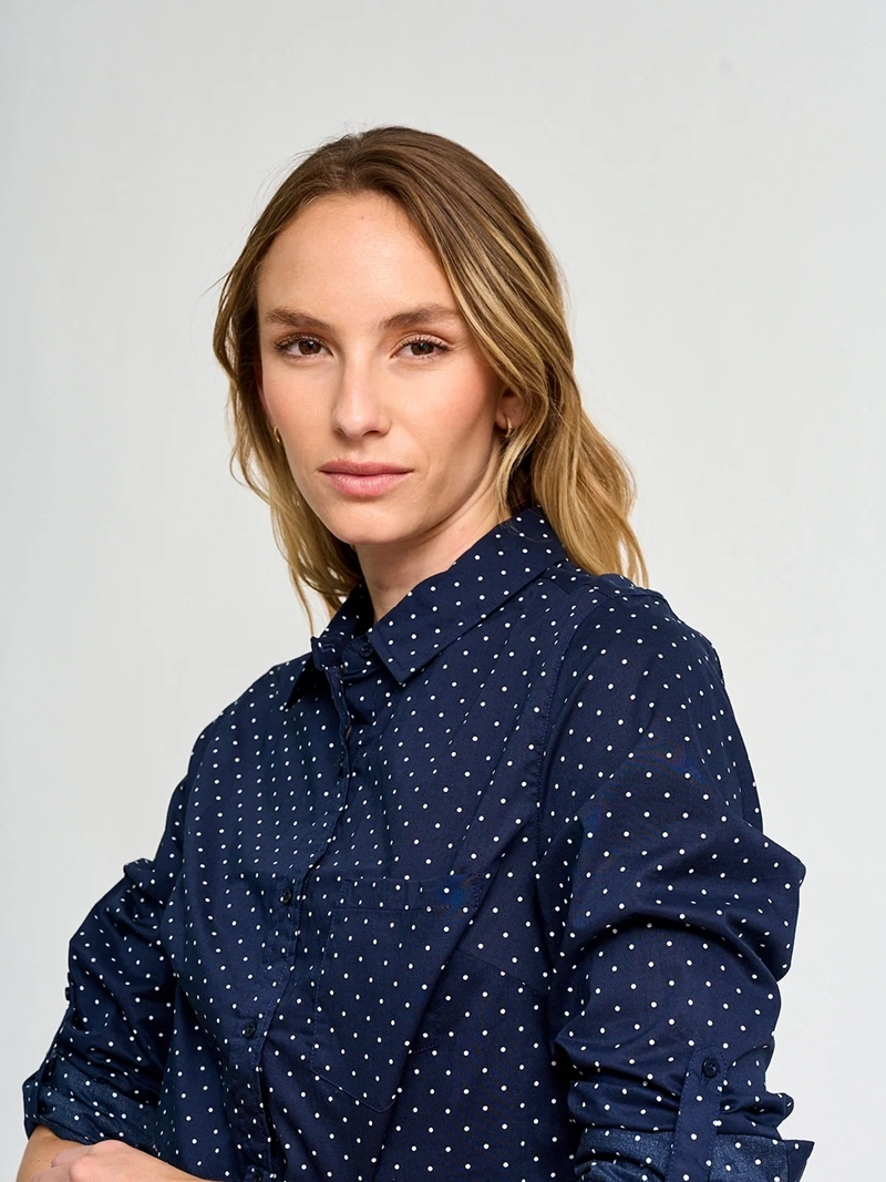 BLUSA MUJER REGATTA ALGODÓN MANGA LARGA CAMISERA - 4