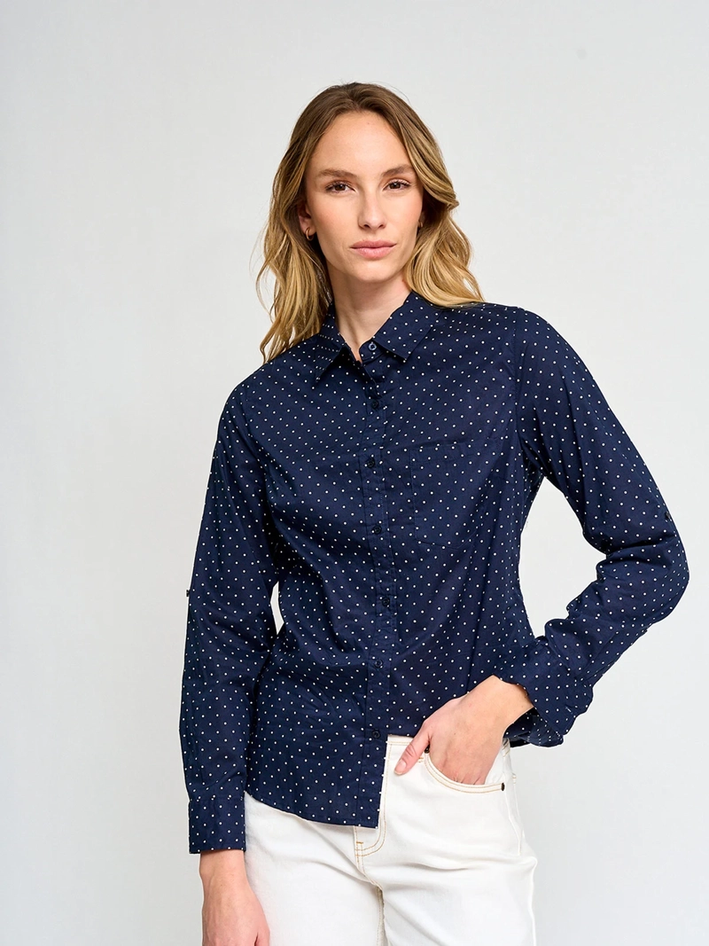 BLUSA MUJER REGATTA ALGODÓN MANGA LARGA CAMISERA - 2