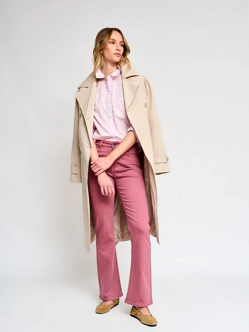 BLUSA MUJER REGATTA ALGODÓN MANGA LARGA CAMISERA - 4