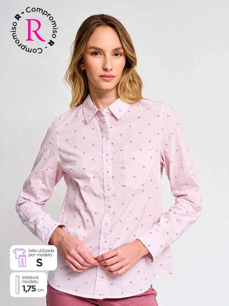 BLUSA MUJER REGATTA ALGODÓN MANGA LARGA CAMISERA - 1