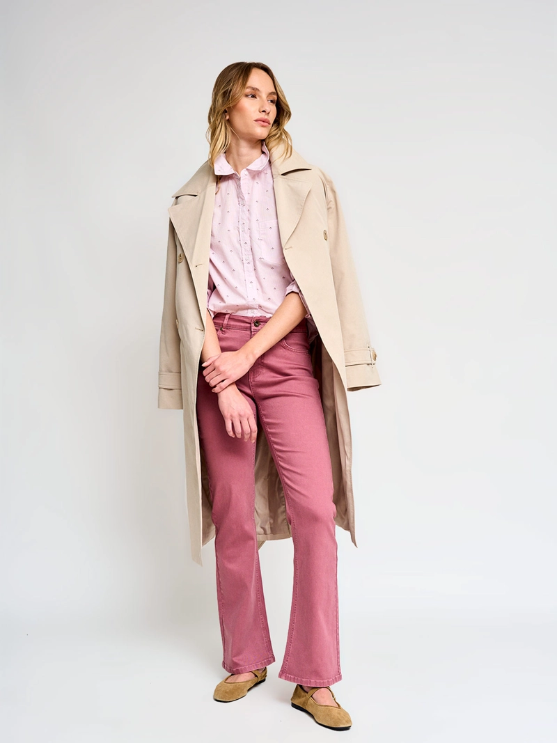 BLUSA MUJER REGATTA ALGODÓN MANGA LARGA CAMISERA - 4
