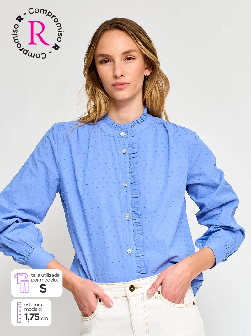 BLUSA MUJER REGATTA ALGODÓN MANGA LARGA - 1