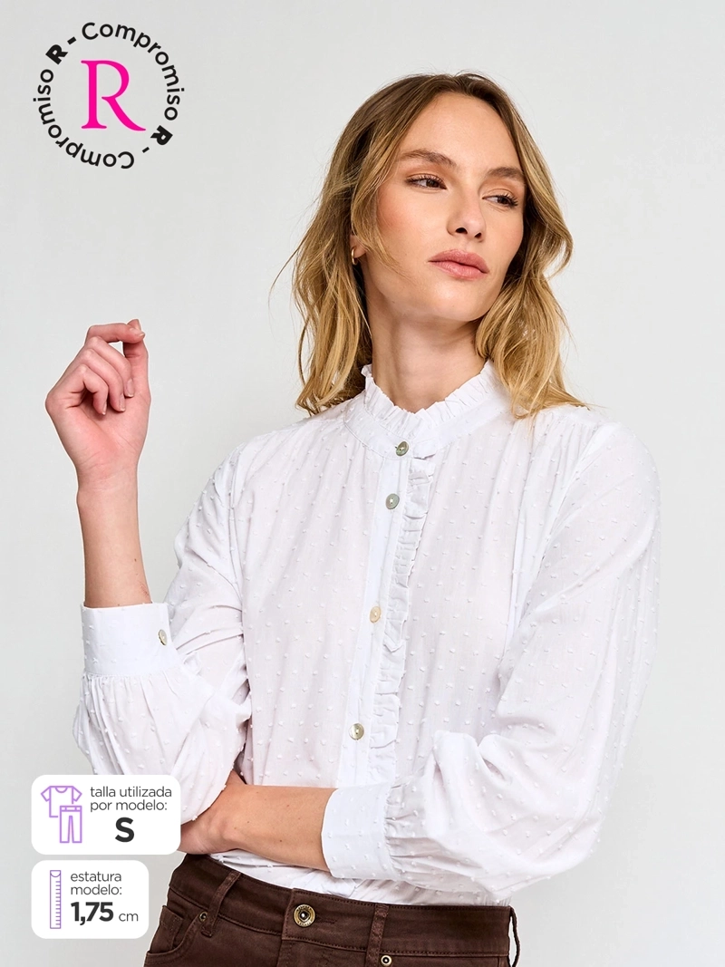 BLUSA MUJER REGATTA ALGODÓN MANGA LARGA - 1