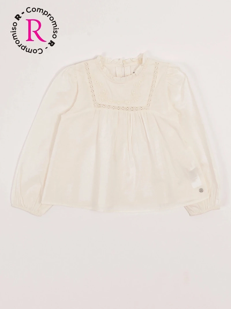 BLUSA MANGA LARGA NIÑA HARVEST VUELOS CON BORDADO - 3